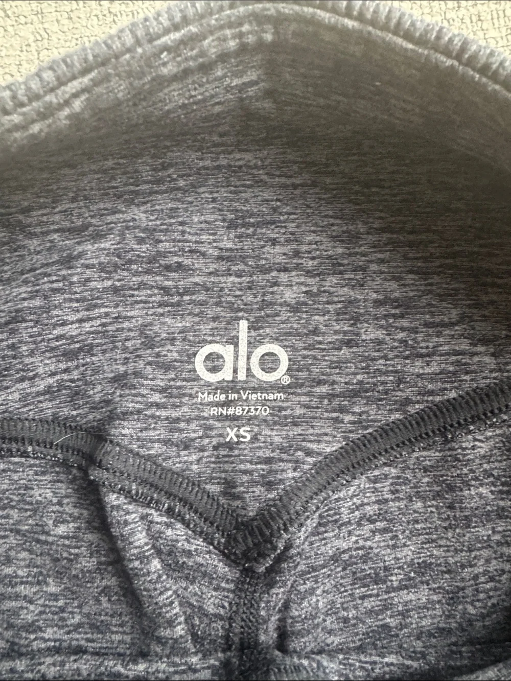 ALO Yoga Heathered Charcoal High-Waist Leggings